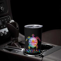 Nassau Bahamas Beach Vacation Tumbler Cup Tie Dye Sea Turtle