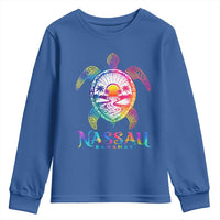 Nassau Bahamas Beach Vacation Youth Sweatshirt Tie Dye Sea Turtle