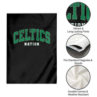 Celtic Nation Garden Flag Sports Varsity Aesthetic Letters Cap