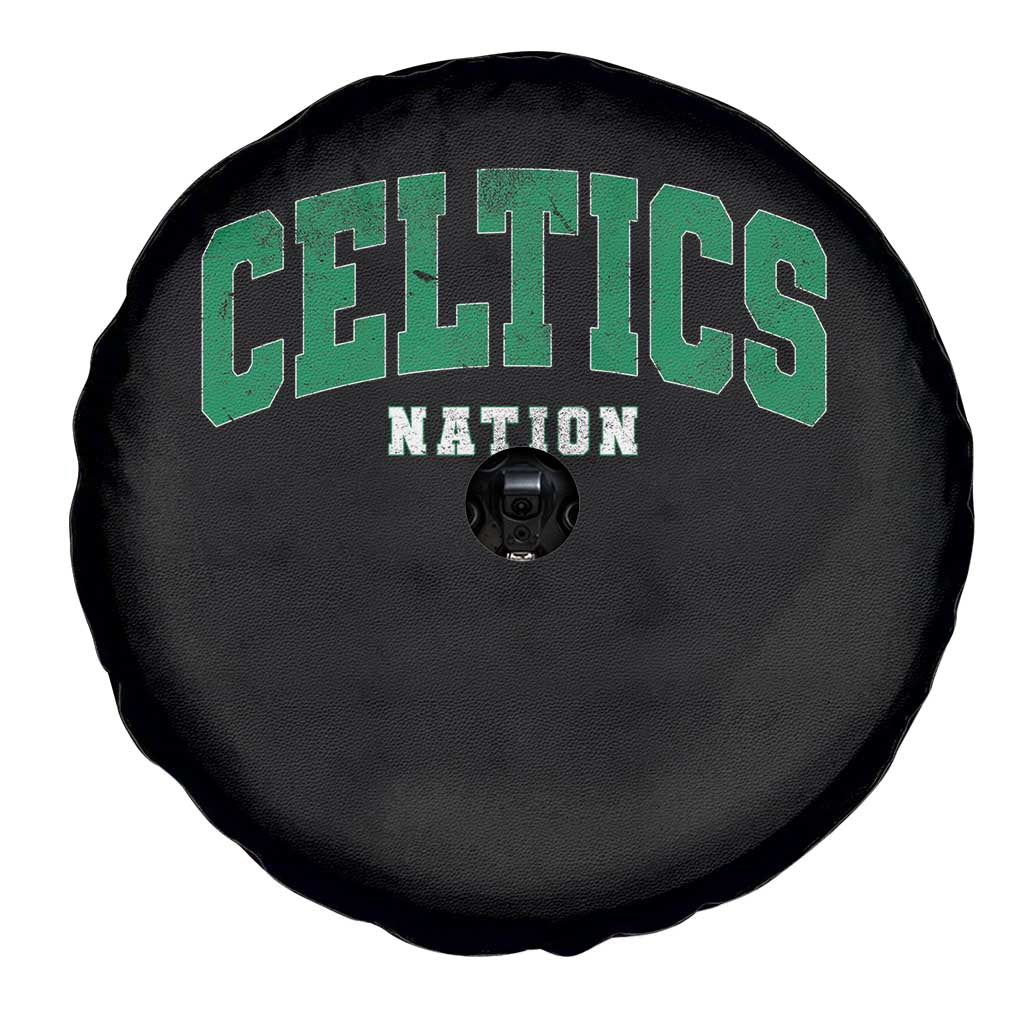 Celtic Nation Spare Tire Cover Sports Varsity Aesthetic Letters Cap