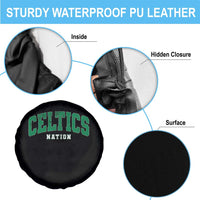 Celtic Nation Spare Tire Cover Sports Varsity Aesthetic Letters Cap