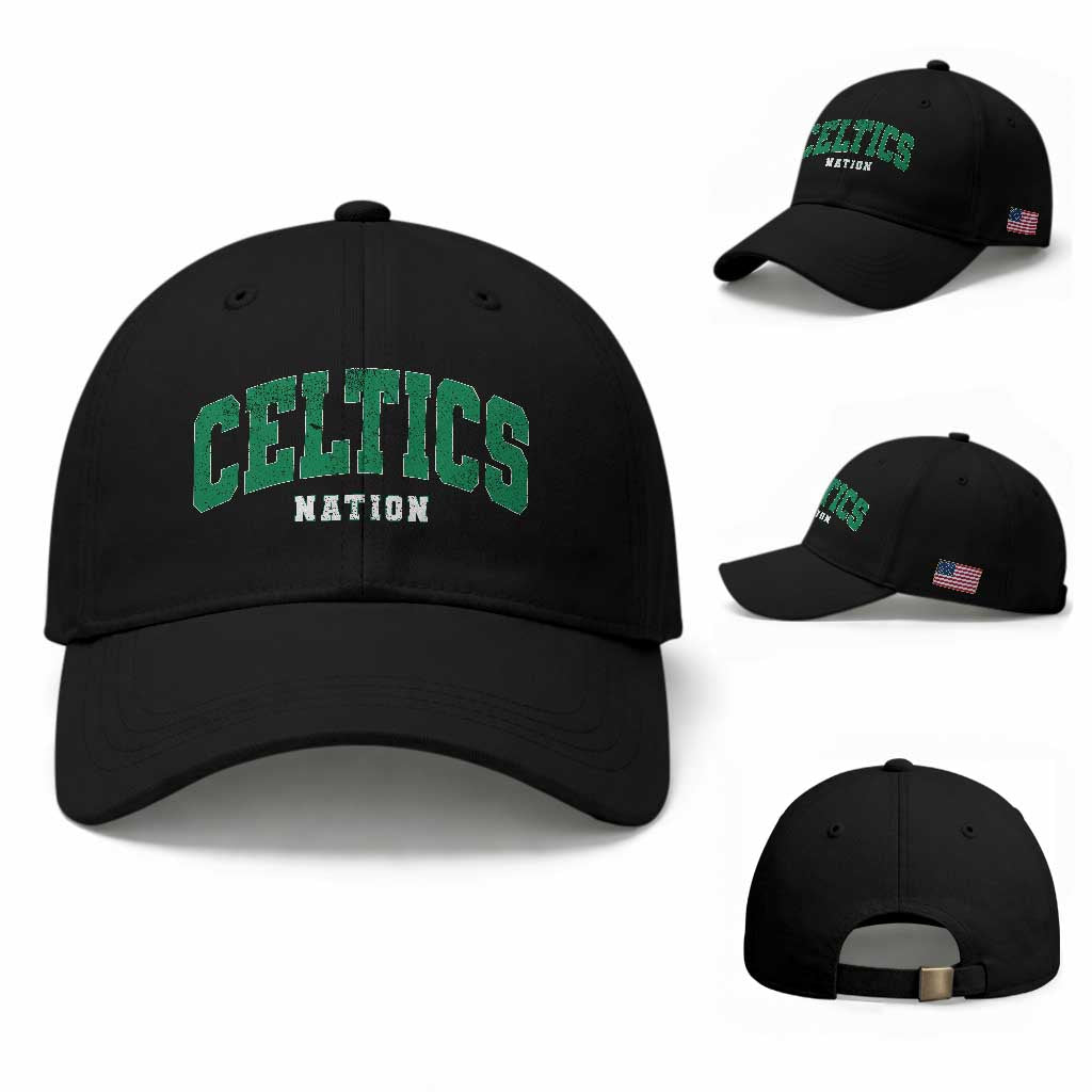 Celtic Nation Baseball Cap Sports Varsity Aesthetic Letters Cap