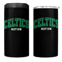 Celtic Nation 4 in 1 Can Cooler Tumbler Sports Varsity Aesthetic Letters Cap
