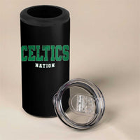 Celtic Nation 4 in 1 Can Cooler Tumbler Sports Varsity Aesthetic Letters Cap