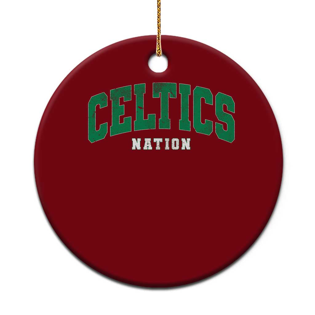 Celtic Nation Ceramic Ornament Sports Varsity Aesthetic Letters Cap