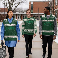 Celtic Nation V-Neck Knit Sweater Vest Sports Varsity Aesthetic Letters Cap