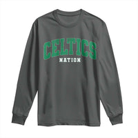 Celtic Nation Long Sleeve Shirt Sports Varsity Aesthetic Letters Cap
