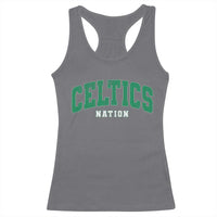 Celtic Nation Racerback Tank Top Sports Varsity Aesthetic Letters Cap