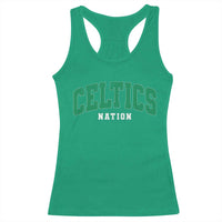 Celtic Nation Racerback Tank Top Sports Varsity Aesthetic Letters Cap