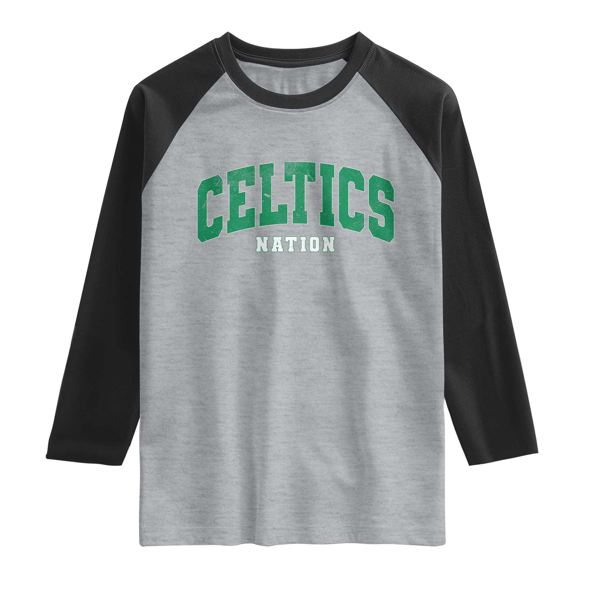 Celtic Nation Raglan Shirt Sports Varsity Aesthetic Letters Cap
