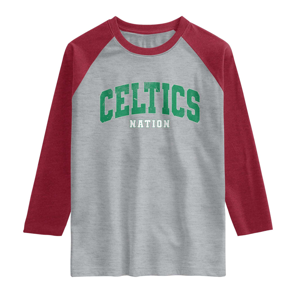 Celtic Nation Raglan Shirt Sports Varsity Aesthetic Letters Cap