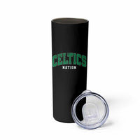Celtic Nation Skinny Tumbler Sports Varsity Aesthetic Letters Cap