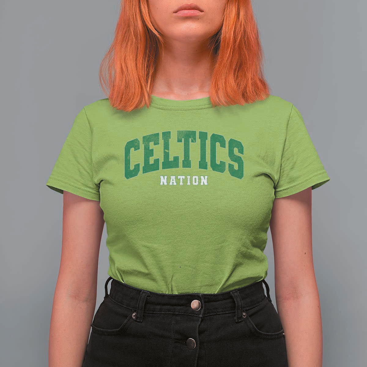 Celtic Nation T Shirt For Women Sports Varsity Aesthetic Letters Cap