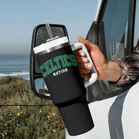 Celtic Nation Tumbler With Handle Sports Varsity Aesthetic Letters Cap