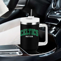 Celtic Nation Tumbler With Handle Sports Varsity Aesthetic Letters Cap