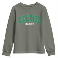 Celtic Nation Youth Sweatshirt Sports Varsity Aesthetic Letters Cap