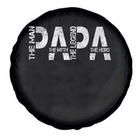 Papa The Man The Myth The Legend The Hero Spare Tire Cover Fathers Day Gift