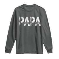Papa The Man The Myth The Legend The Hero Long Sleeve Shirt Fathers Day Gift