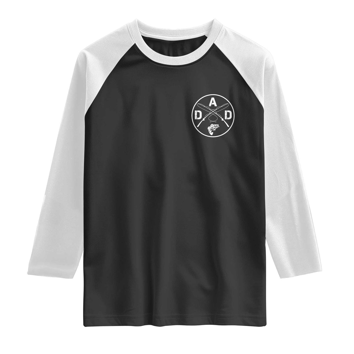 Fishing Dad Raglan Shirt Fisherman Fish Lover Father's Day Gift