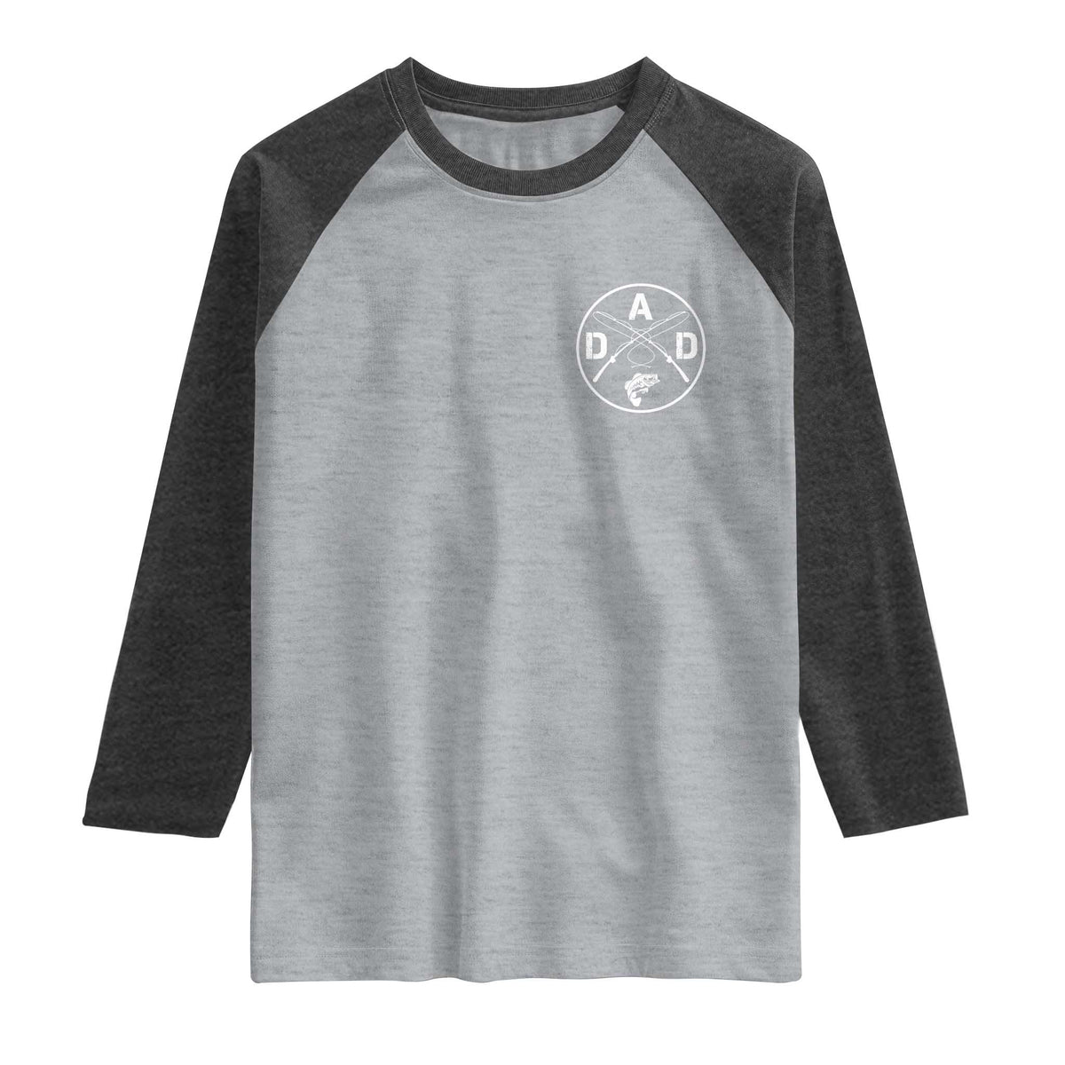 Fishing Dad Raglan Shirt Fisherman Fish Lover Father's Day Gift