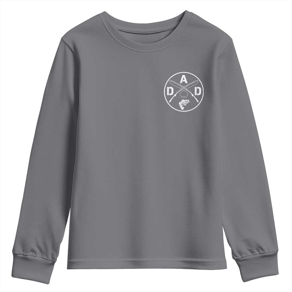 Fishing Dad Youth Sweatshirt Fisherman Fish Lover Father's Day Gift