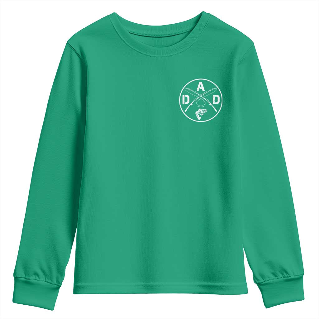 Fishing Dad Youth Sweatshirt Fisherman Fish Lover Father's Day Gift