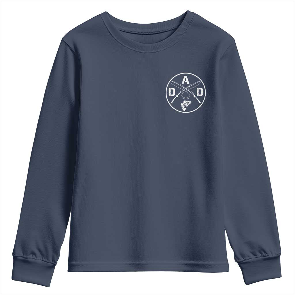 Fishing Dad Youth Sweatshirt Fisherman Fish Lover Father's Day Gift