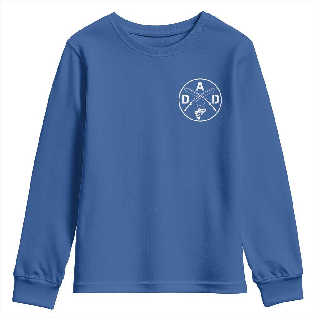 Fishing Dad Youth Sweatshirt Fisherman Fish Lover Father's Day Gift