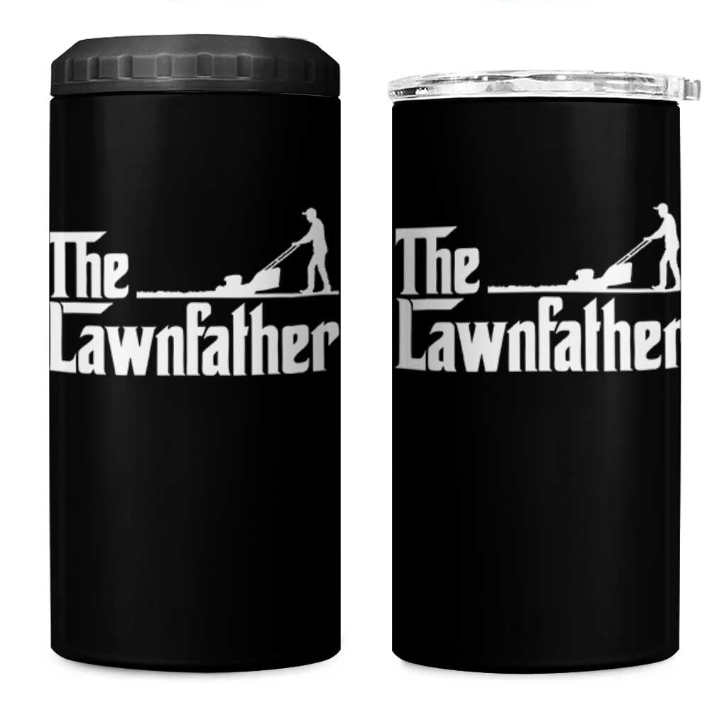 The Lawnfather 4 in 1 Can Cooler Tumbler Lawn Mowing Dad Gardening Fathers Day