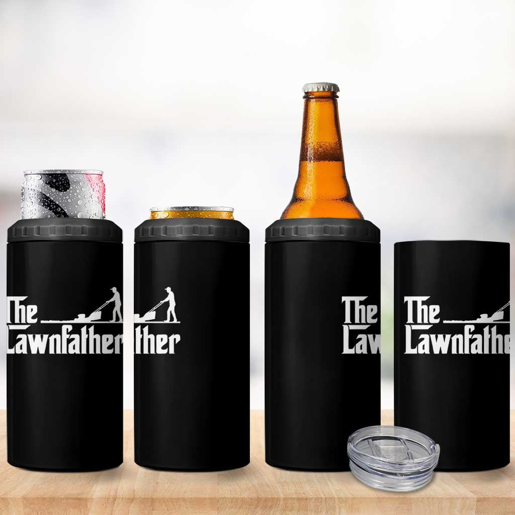 The Lawnfather 4 in 1 Can Cooler Tumbler Lawn Mowing Dad Gardening Fathers Day