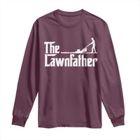 The Lawnfather Long Sleeve Shirt Lawn Mowing Dad Gardening Fathers Day