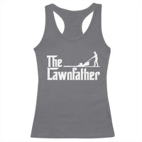 The Lawnfather Racerback Tank Top Lawn Mowing Dad Gardening Fathers Day