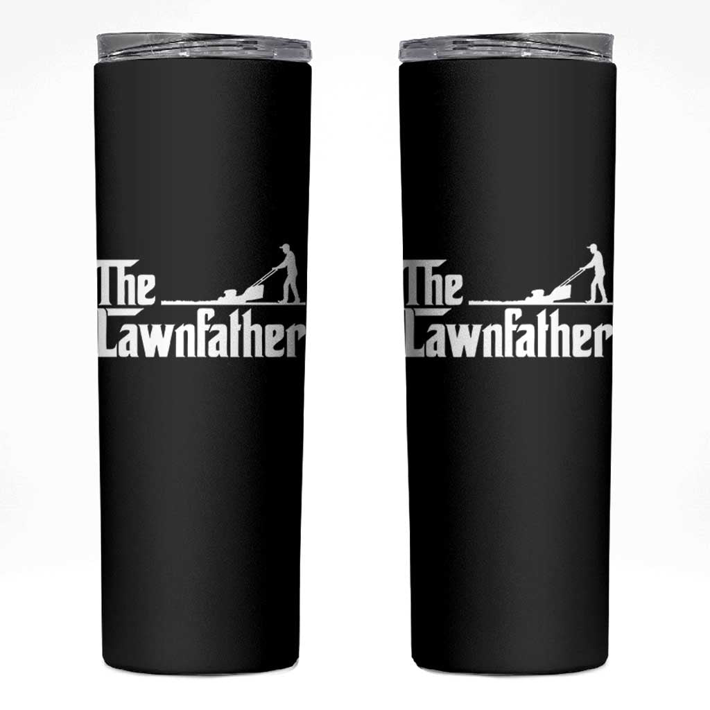 The Lawnfather Skinny Tumbler Lawn Mowing Dad Gardening Fathers Day