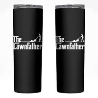 The Lawnfather Skinny Tumbler Lawn Mowing Dad Gardening Fathers Day