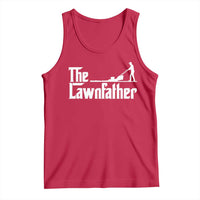 The Lawnfather Tank Top Lawn Mowing Dad Gardening Fathers Day