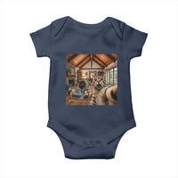 Cat Selfie with Man Funny Cat Dad Baby Onesie