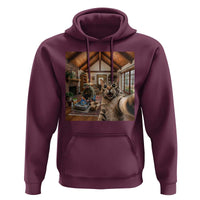 Cat Selfie with Man Funny Cat Dad Hoodie