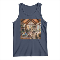 Cat Selfie with Man Funny Cat Dad Tank Top