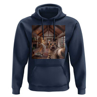 Cat Selfie with Woman Funny Cat Mom Hoodie