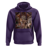 Cat Selfie with Woman Funny Cat Mom Hoodie