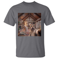 Cat Selfie with Woman Funny Cat Mom T Shirt