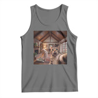 Cat Selfie with Woman Funny Cat Mom Tank Top