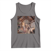 Cat Selfie with Woman Funny Cat Mom Tank Top