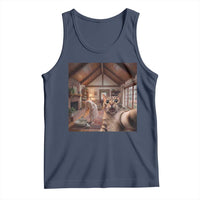 Cat Selfie with Woman Funny Cat Mom Tank Top