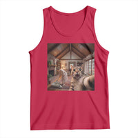 Cat Selfie with Woman Funny Cat Mom Tank Top