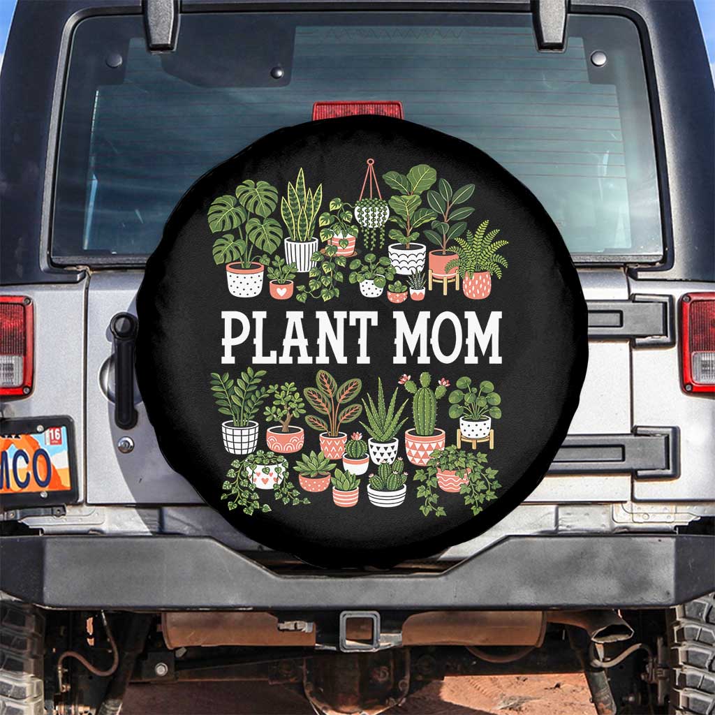 Plant Mom Spare Tire Cover Funny Plant Lady Mama Floral Garden