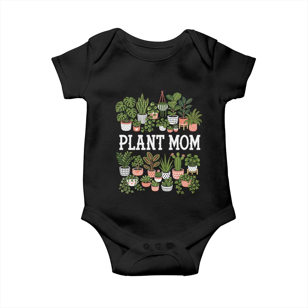Plant Mom Baby Onesie Funny Plant Lady Mama Floral Garden