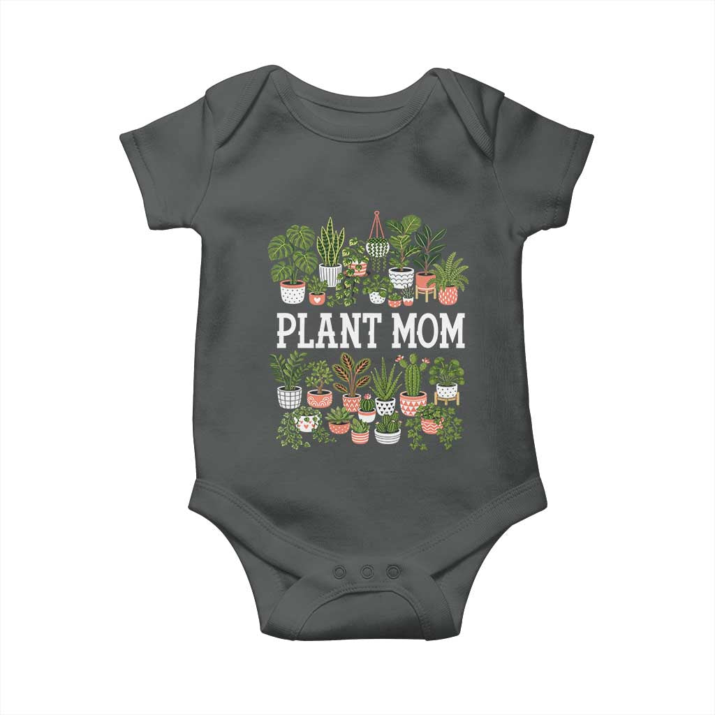 Plant Mom Baby Onesie Funny Plant Lady Mama Floral Garden