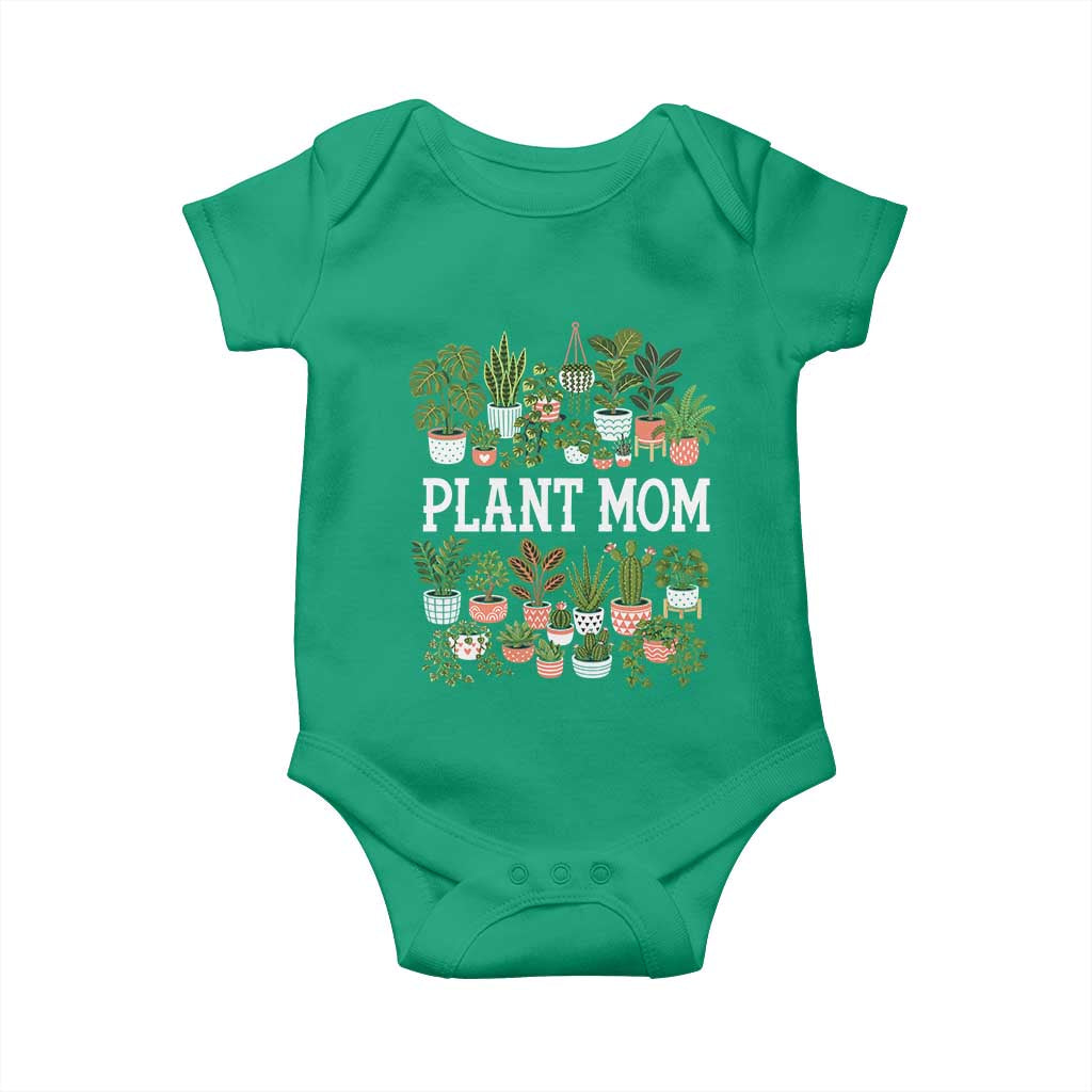 Plant Mom Baby Onesie Funny Plant Lady Mama Floral Garden