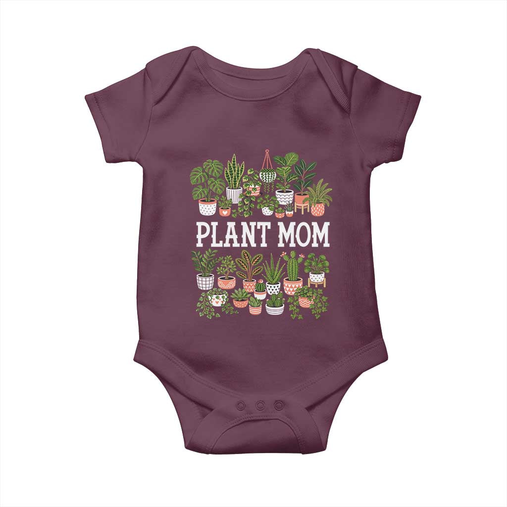 Plant Mom Baby Onesie Funny Plant Lady Mama Floral Garden